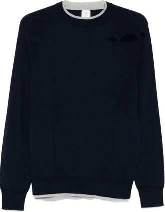 Eleventy Maglione con maniche raglan - Blu