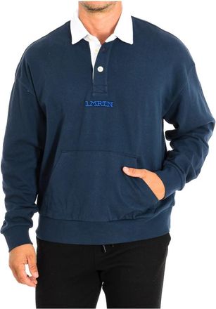 La Martina Polo Shirt met Lange Mouwen - Heren - Polos - Blauw - L - Katoen - Tops