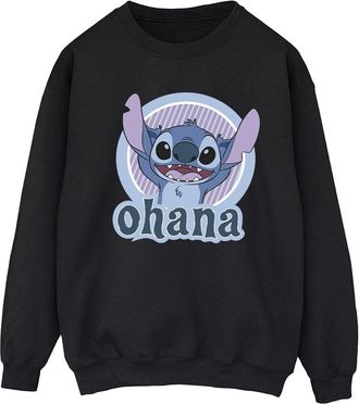 Disney Dames/Dames Lilo And Stitch Ohana Cirkel Sweatshirt (Zwart)