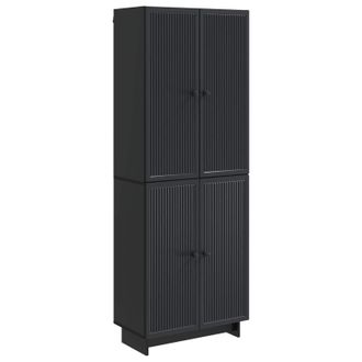 vidaXL Juego De Armarios 2 Pcs Negro 66 X 34,5 X 90 Cm Vidaxl