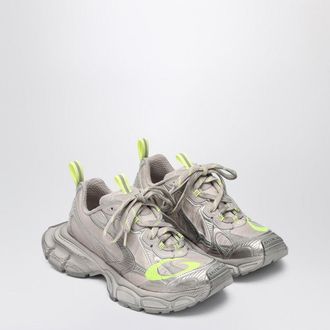 Balenciaga 3 Xl Taupe/Neon Yellow Sneakers In Mesh And Polyurethane