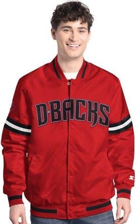 Starter Mens Starter Red Arizona Diamondbacks Scout Full-Snap Varsity Jacket at Nordstrom, Size X-Large