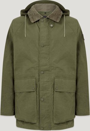 Belstaff Incline Parka Mens Dry Waxed Cotton True Olive Size 2XL