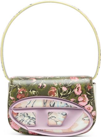Diesel 1DR-Iconic shoulder bag with floral print - Shoulder Bags - Woman - Multicolor