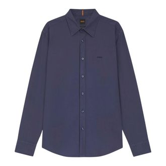 HUGO BOSS Overhemden, Heren, Blauw, S, Katoen, Relegant Shirt