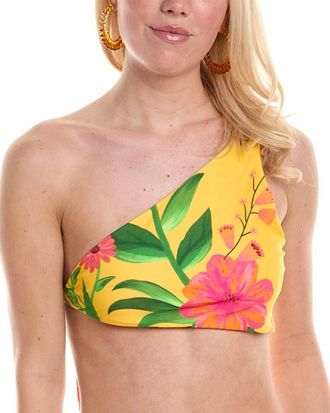 Farm Rio Farm Rio Romantic Garden One-Shoulder Top