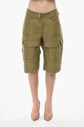 Givenchy Shorts Cargo in Cotone con Passanti Givenchy