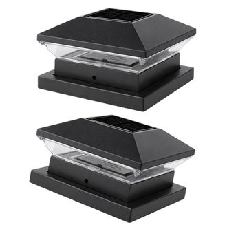 OEM Farola Solar Con Sensor - Pack De 2 Modelos Transparentes