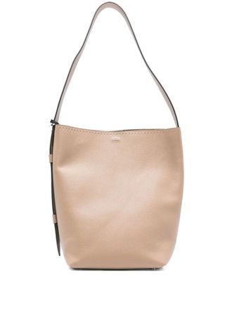 Max Mara Archetipo leren bucket-tas - Beige