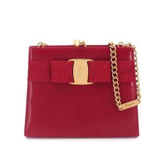 Ferragamo Pre-owned Shoulder Bag - Dames - Pre-owned - Rood - Maat: ONE Size Leer