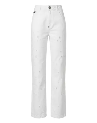 Philipp Plein Jeans Met Rechte Pijpen