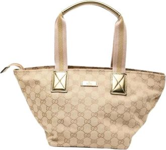 Gucci Pre-owned Handbags, female, Beige, Size: ONE SIZE Pre-owned Vintage Handbag