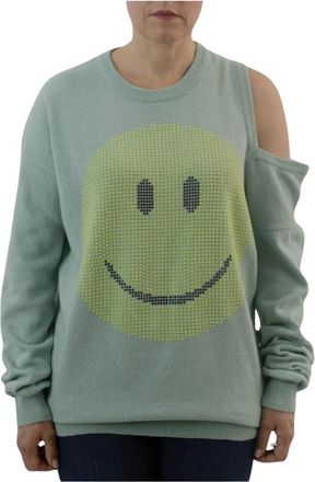 Brand Unique Jersey Buw 24054 - Dames - Ronde hals truien - Groen - XS - Truien & Vesten