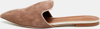 Malone Souliers Brown Suede Marianne Flat Mules