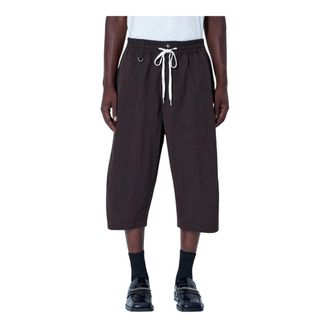 Yohji Yamamoto Heren, Korte broeken, Bruin, Maat: M