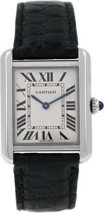 Cartier Pre-owned Cartier Tank Solo Silver Dial Ladies Watch W5200005