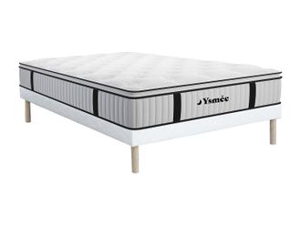 Vente-Unique Set Rete + Materasso molle insacchettate topper integrato 160 x 200cm - AMERICAN DREAM di YSM&Eacute;E
