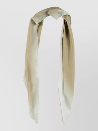 Lardini rectangular cotton silk scarf geometric pattern