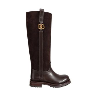 Dolce & Gabbana Stivali Alti - - Shoes - Donna - Marrone - 38 EU