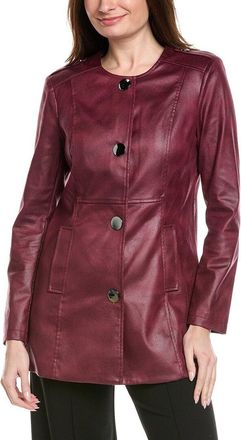 Joseph Ribkoff Vegan Leather Jacket