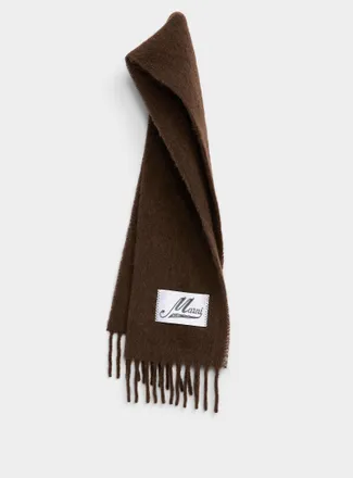 Marni Womens Signature label alpaca scarf