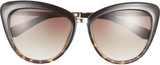 Kate Spade New York 56mm Cat Eye Sunglasses in Usa/Browngrey Fuschia Ms at Nordstrom Rack