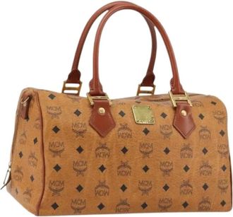 MCM Pre-owned Handbags, female, Brown, Size: ONE SIZE Pre-owned Hand Bag