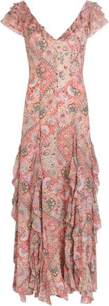 Rixo Rixo Ambika Patterned Silk-chiffon Maxi Dress - Multicoloured - 16 (UK 16 / XL)