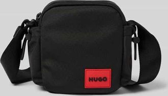 HUGO BOSS Umh&auml;ngetasche mit Label-Patch Modell ETHON 3.0 NEW NSzip in BLACK, Gr&ouml;&szlig;e 1