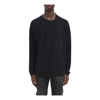 Isabel Benenato Maglia Girocollo in Lana Vergine - Knitwear - Hombre - Negro - L