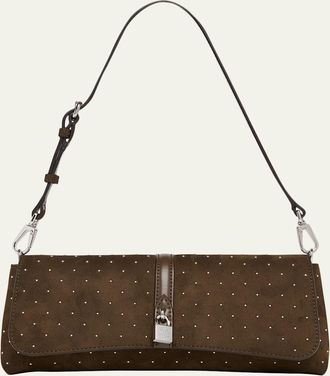 Stella McCartney Ryder Faux Suede Pochette Shoulder Bag