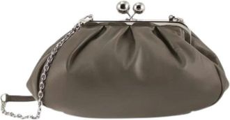 Max Mara Tassen, Dames, Grijs, ONE Size, Cubico Clutch