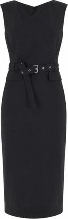 Pinko Pinko, Kleedjes, Dames, Zwart, XS, Acalypha Midi Jurk