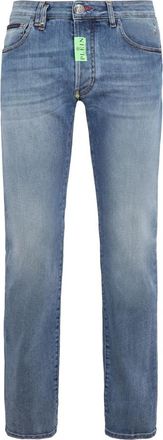 Philipp Plein Straight Supreme Comfort Jeans - Heren - Slim Fit Jeans - Blauw - W28 - Denim - Jeans