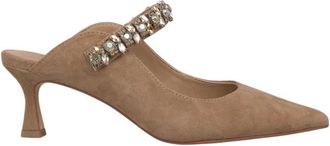 Alma En Pena Platte schoenen met bandje - Dames - Muiltjes - Bruin - 40 EU - Schoenen