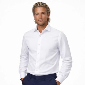 Bagutta Formal Shirts, male, White, Size: 2XL Formal Shirts