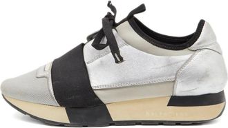 Balenciaga leather strap sneakers - Grey