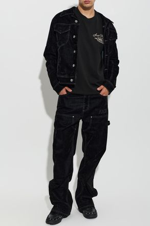 Amiri T-shirt With Logo, Mens, Black