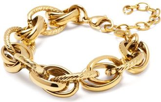 Nialaya Mixed Link Statement Bracelet in Gold at Nordstrom, Size X-Small