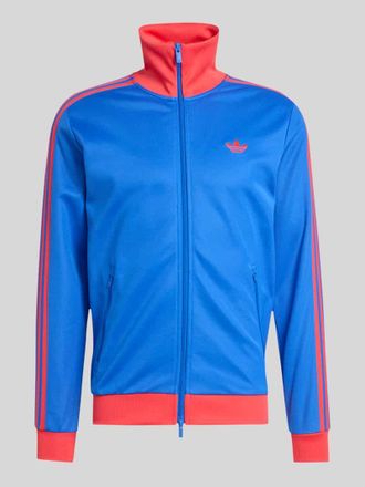 adidas Originals Slim Fit Trainingsjacke mit Logo-Applikation in Royal, Gr&ouml;&szlig;e XXL