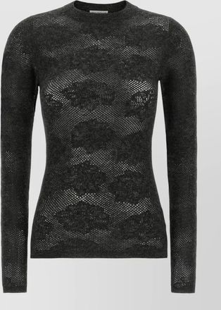 Brunello Cucinelli silk blend slim-fit crew-neck long-sleeve sweater