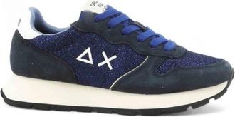 Sun 68 Ally Glitter Sneaker - Dames - Sneakers - Blauw - 39 EU - Leer - Schoenen