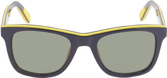 Lacoste Polarized Green Square Unisex Sunglasses L781SP 414 52