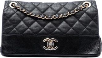 Chanel Pre-owned Quilted Shoulder Bag - Dames - Vintage Schoudertas - Zwart - ONE Size - Leer - Vintage