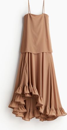 H&M Volumin&ouml;ses Bandeau-Kleid - Beige