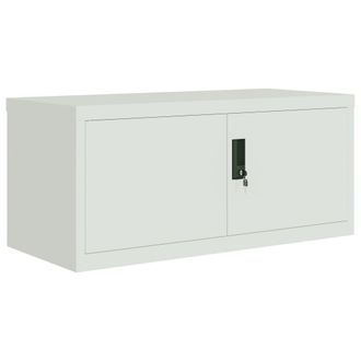 vidaXL Armario Archivador De Acero Gris Claro 90x40x40 Cm Vidaxl