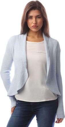 Emporio Armani Womens Cardigan in Blue Viscose - Size X-Small