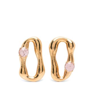 Forte_Forte Jewel Stud Earrings Pink Stone
