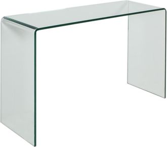 Itamoby Consola de cristal curvado 100x40x80 cm