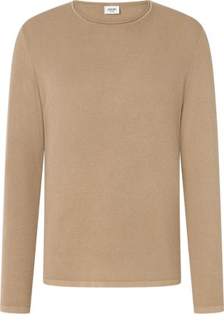Joop Rundhalspullover JOOP JEANS Svenor, Herren, Gr. XXL, medium beige, Strick, Obermaterial: 100% Baumwolle, clean, unifarben, normal normal, Rundhals, B&uuml;